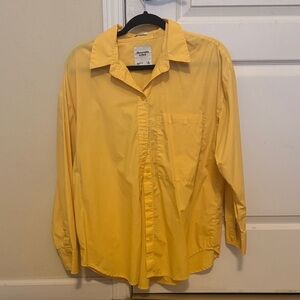 Abercrombie & Fitch Yellow Button Down Shirt